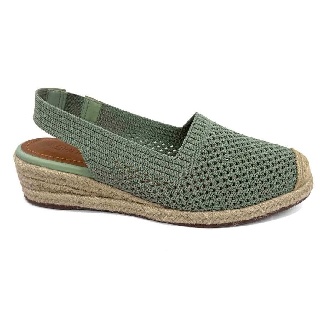 Sandália Valentina Slingback Flatform 509057 Oliva