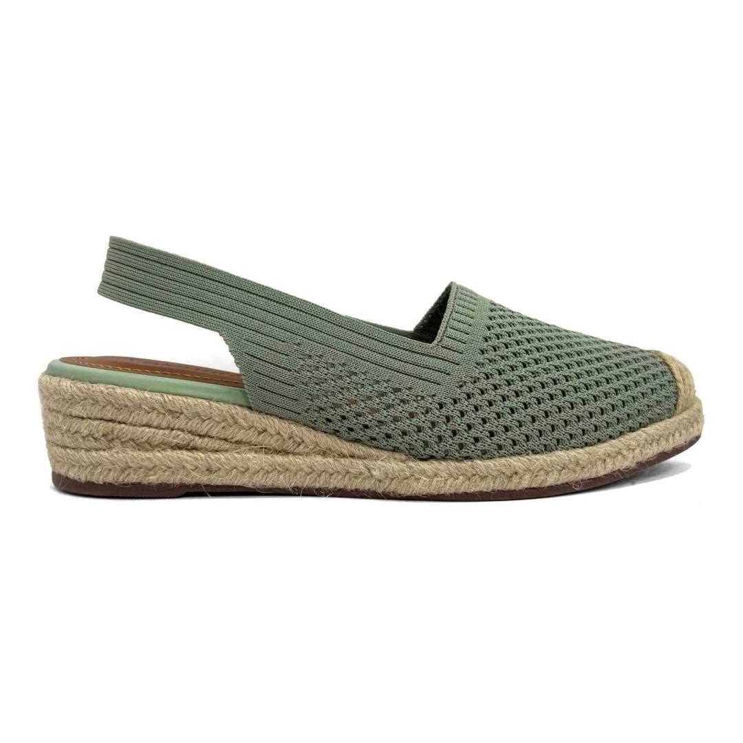 Sandália Valentina Slingback Flatform 509057 Oliva