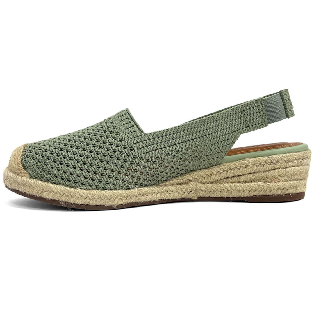 Sandália Valentina Slingback Flatform 509057 Oliva