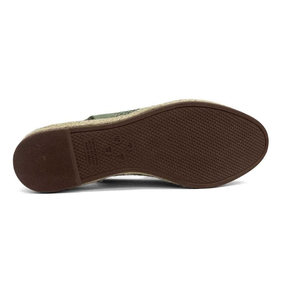 Sandália Valentina Slingback Flatform 509057 Oliva Sandália Valentina Slingback Flatform 509057 Oliva