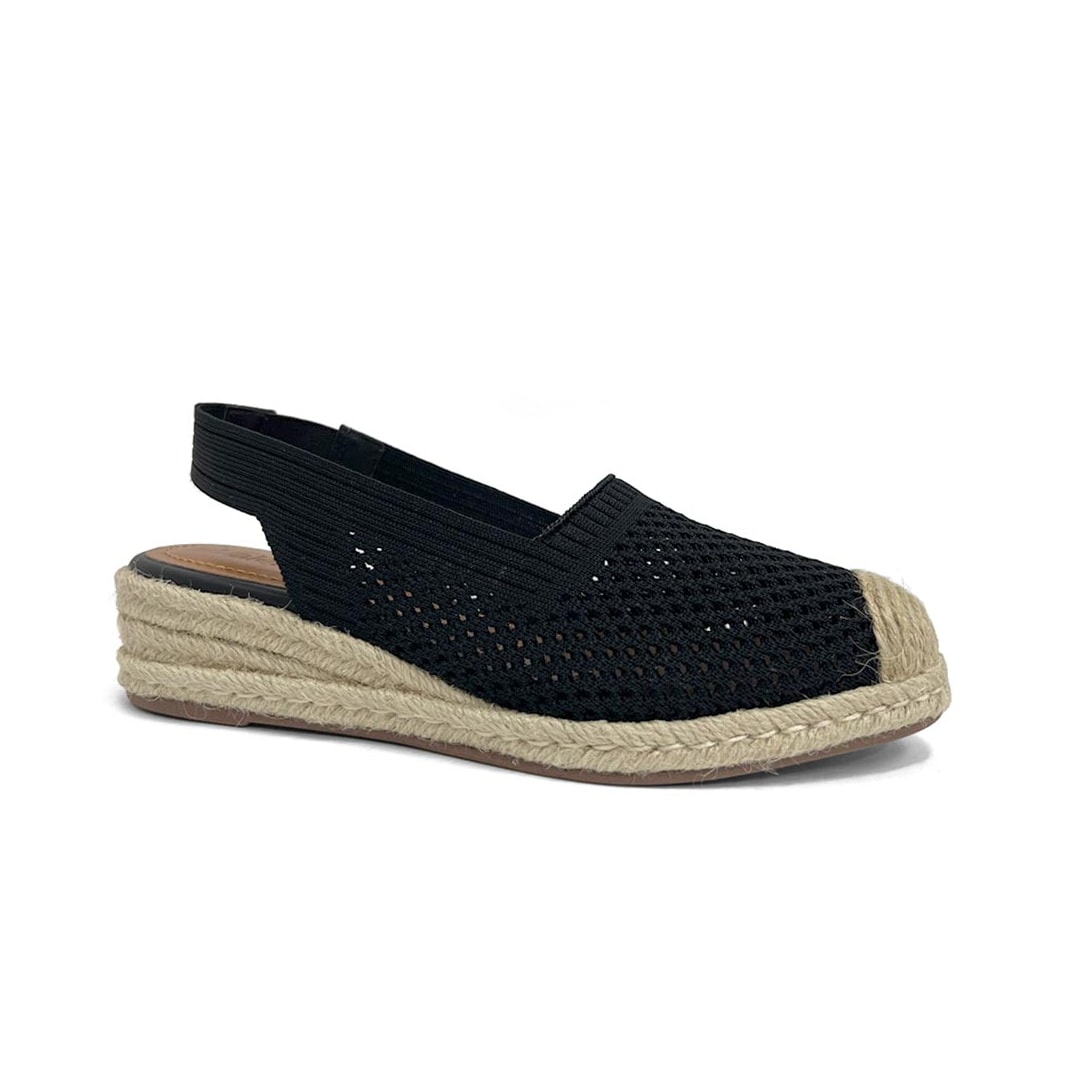 Sandália Valentina Slingback Flatform 509057 Preto