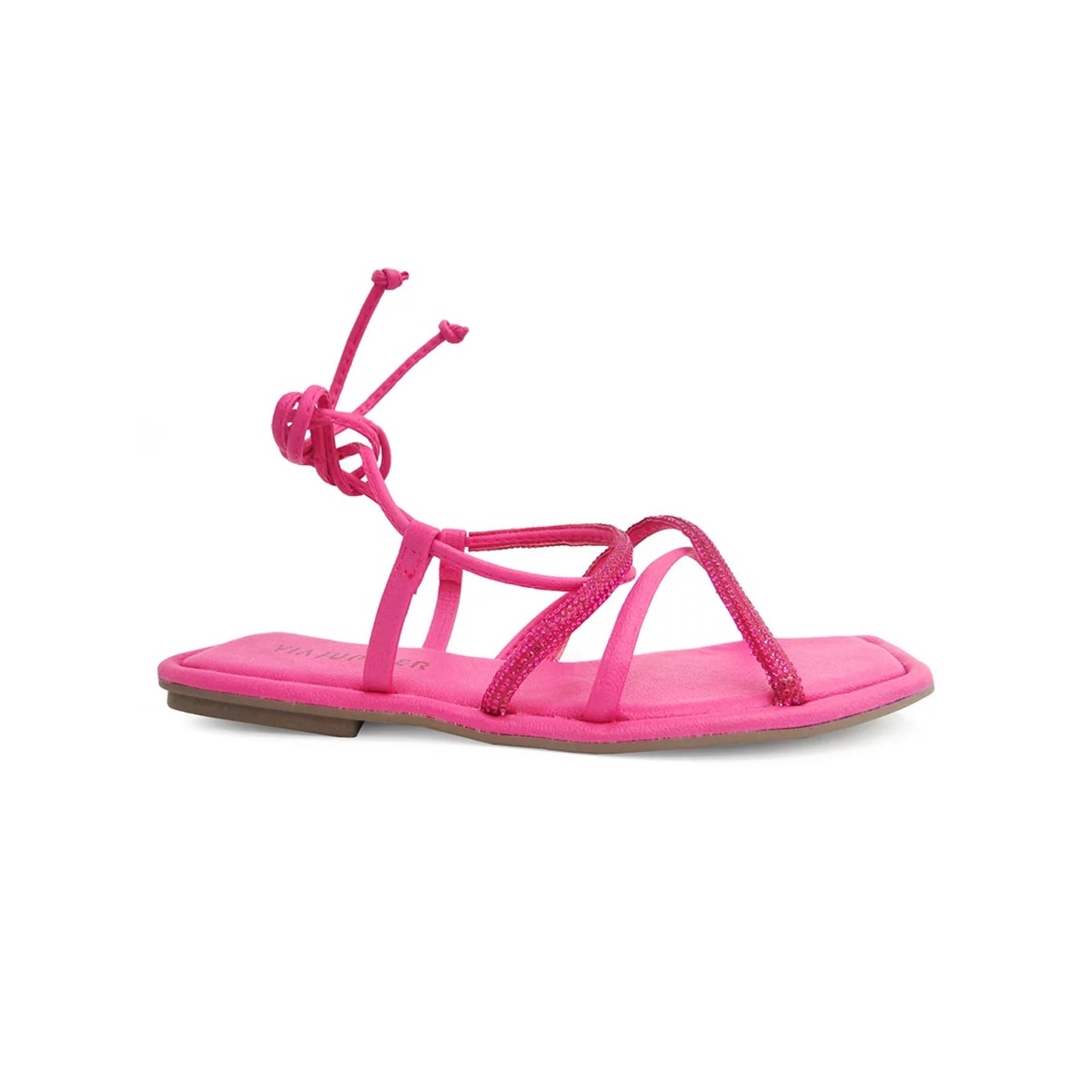 Sandália Via Júpiter Rasteira Amarração 8828 Pink Sandália Via Júpiter Rasteira Amarração 8828 Pink