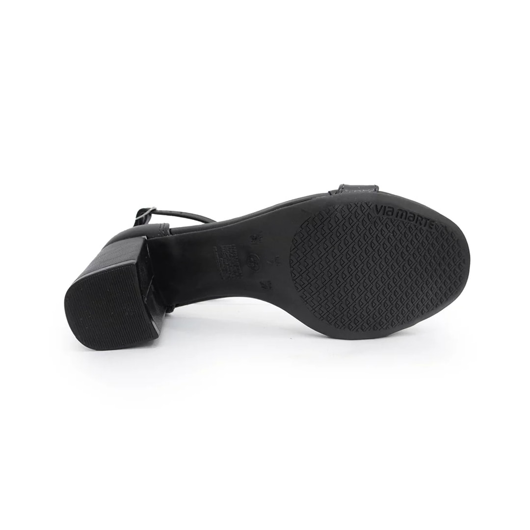 Sandália Via Marte Feminino Salto 21-15902 Preto