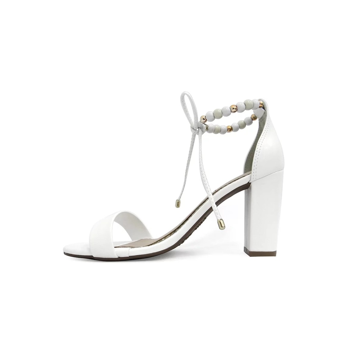 Sandália Via Marte Feminino Salto Bloco 21-14906 Branco Sandália Via Marte Feminino Salto Bloco 21-14906 Branco