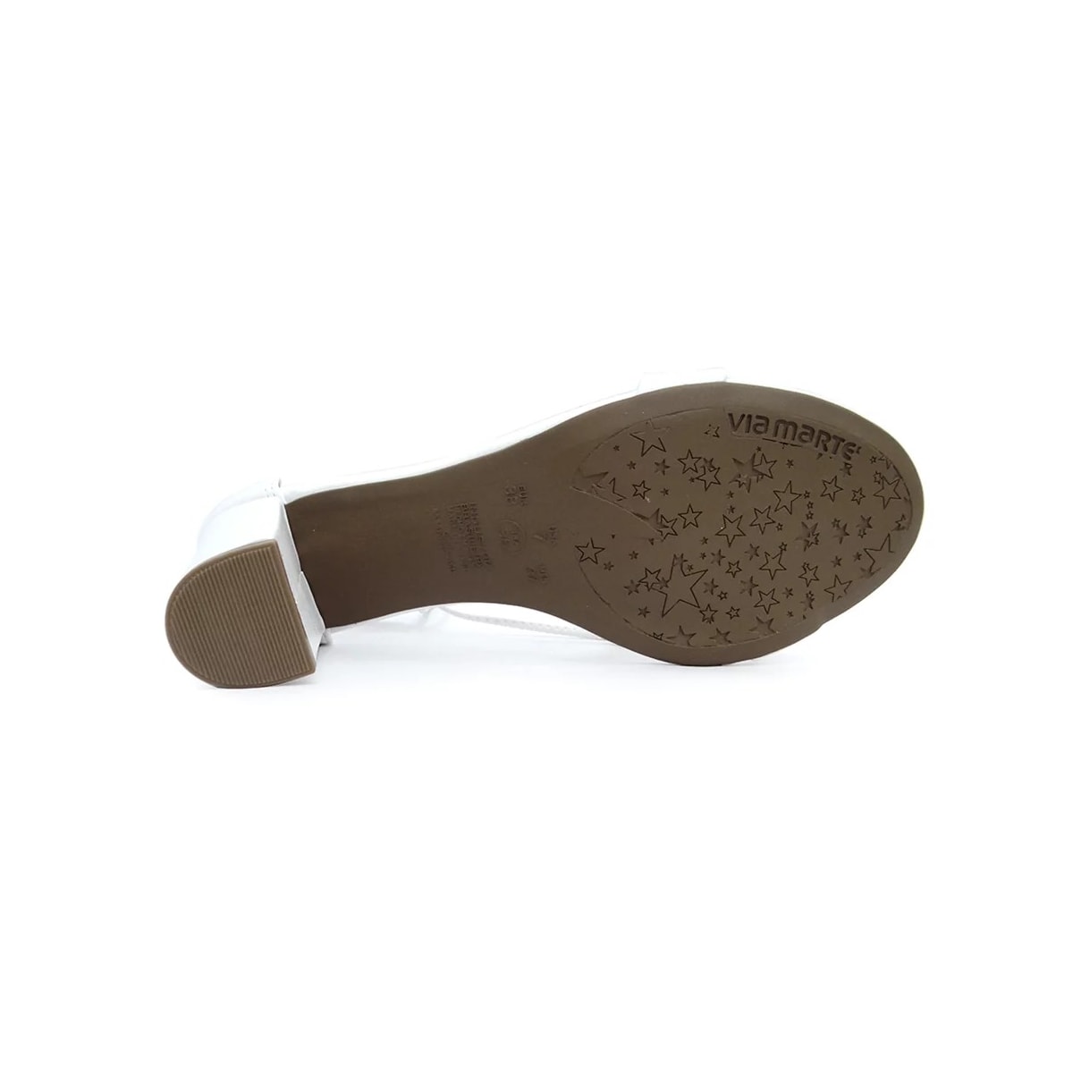 Sandália Via Marte Feminino Salto Bloco 21-14906 Branco Sandália Via Marte Feminino Salto Bloco 21-14906 Branco