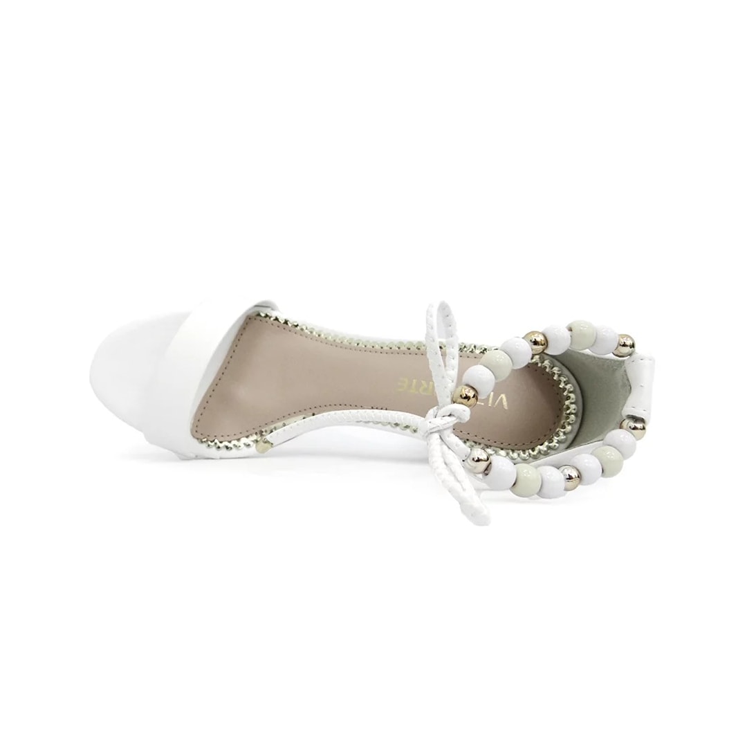 Sandália Via Marte Feminino Salto Bloco 21-14906 Branco Sandália Via Marte Feminino Salto Bloco 21-14906 Branco