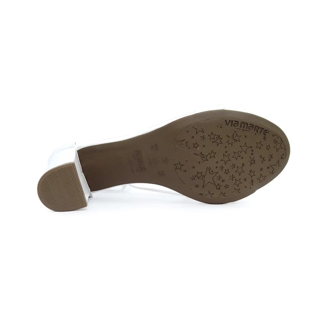 Sandália Via Marte Feminino Salto Bloco 21-14906 Branco