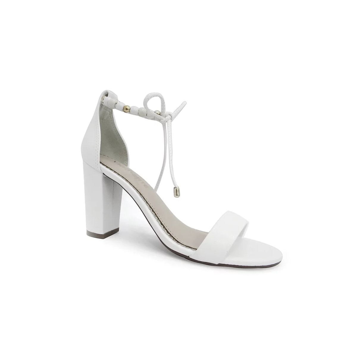 Sandália Via Marte Feminino Salto Bloco 21-14906 Branco Sandália Via Marte Feminino Salto Bloco 21-14906 Branco