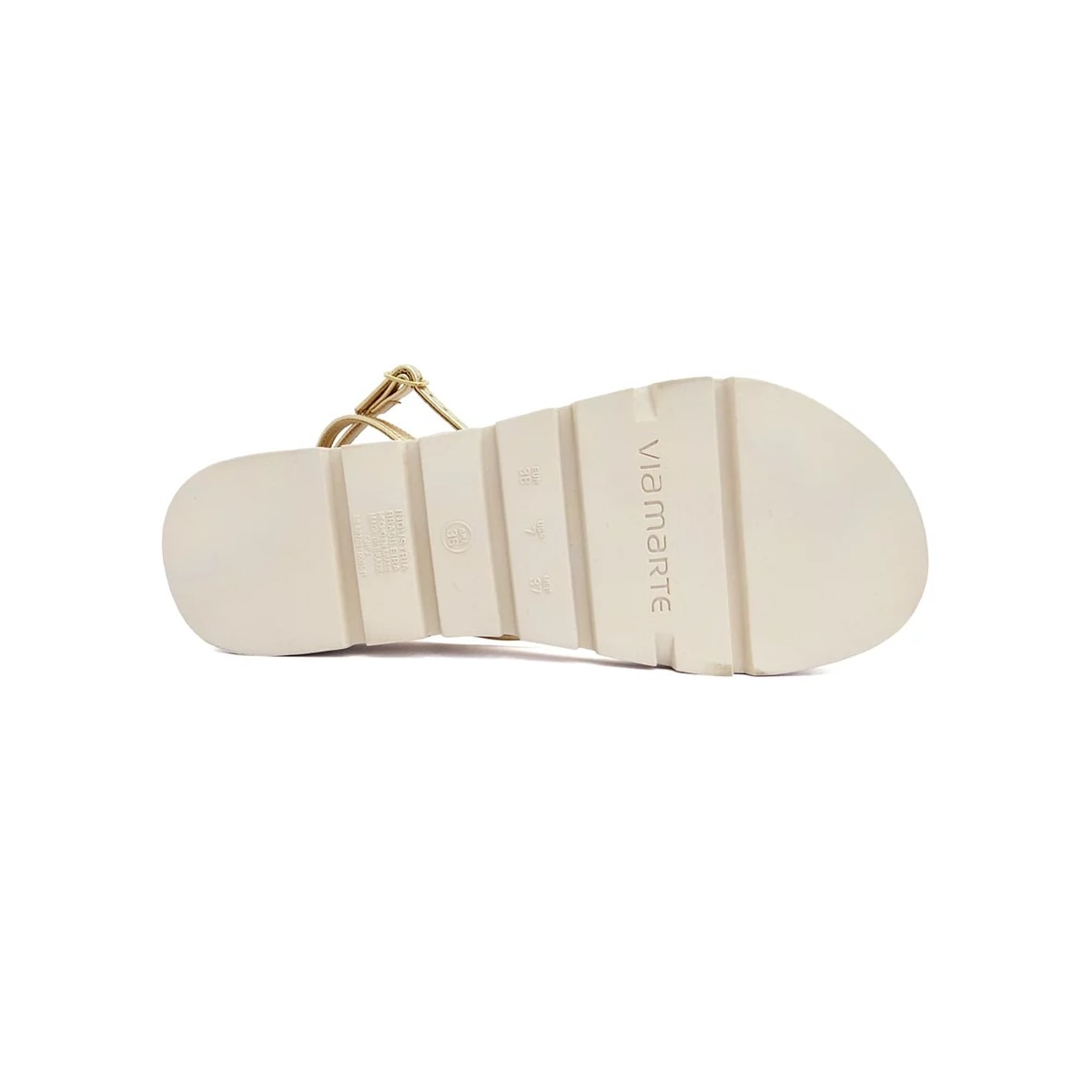 Sandália Via Marte Papete Amarração 23-16004 Gold Sandália Via Marte Papete Amarração 23-16004 Gold