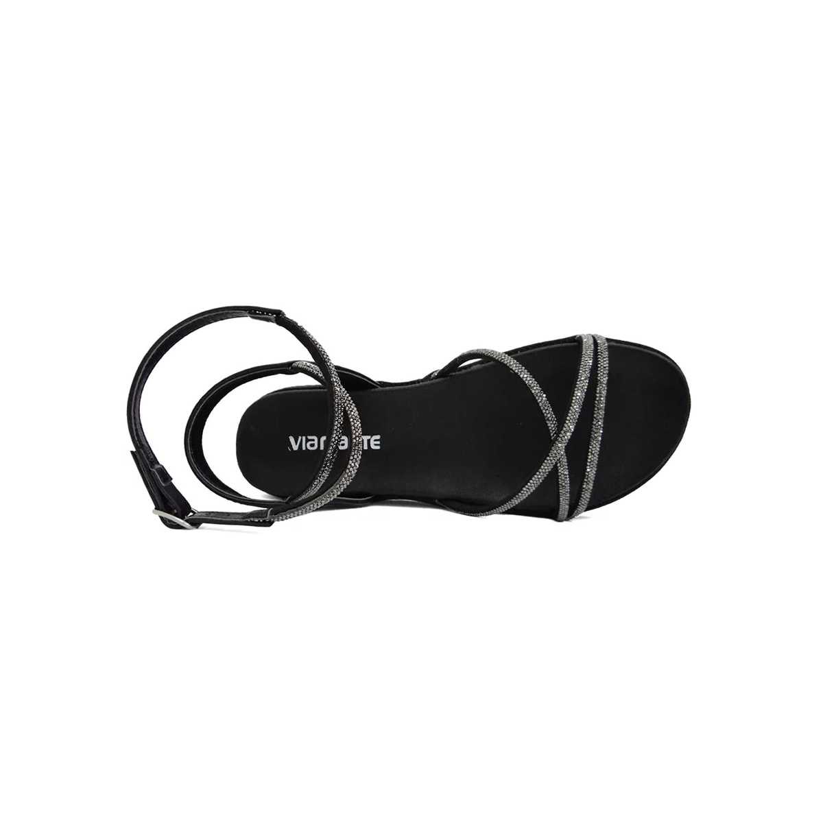 Sandália Via Marte Papete Amarração 23-16006 Preto Sandália Via Marte Papete Amarração 23-16006 Preto