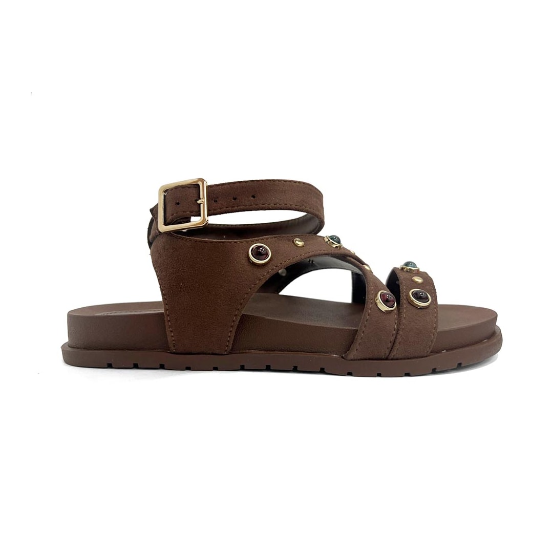 Sandália Via Marte Papete Birken 174-016-01 Dark Brown Sandália Via Marte Papete Birken 174-016-01 Dark Brown