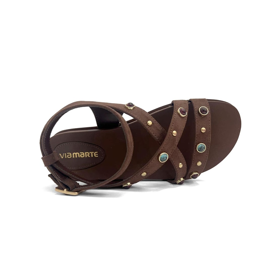 Sandália Via Marte Papete Birken 174-016-01 Dark Brown Sandália Via Marte Papete Birken 174-016-01 Dark Brown