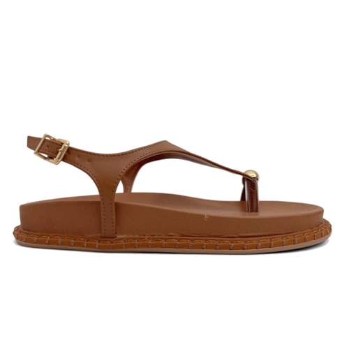 Detalhe - Sandália Via Marte Papete Birken 315-001-01 Ganache