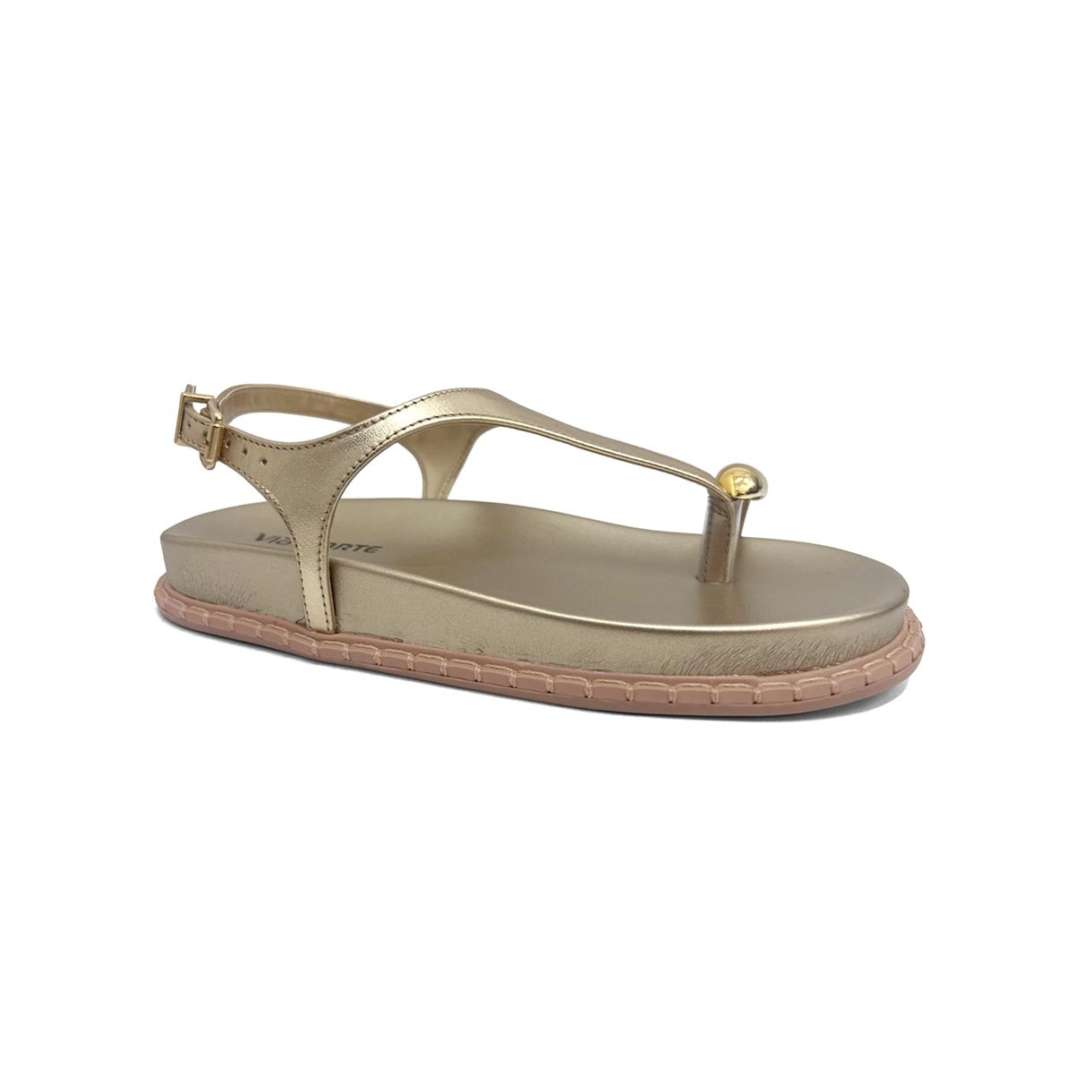Sandália Via Marte Papete Birken 315-001-01 Gold Sandália Via Marte Papete Birken 315-001-01 Gold