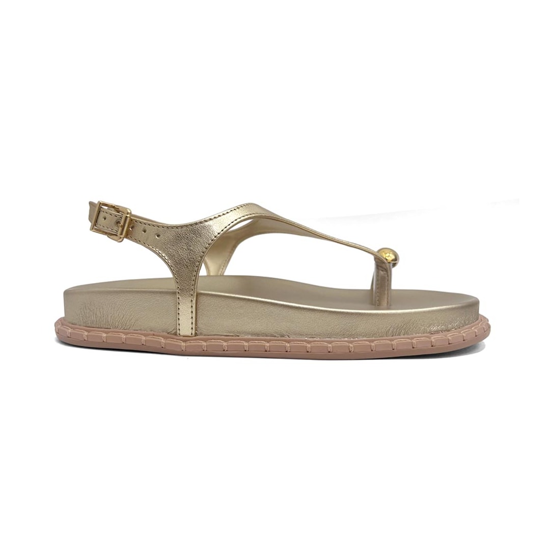 Sandália Via Marte Papete Birken 315-001-01 Gold Sandália Via Marte Papete Birken 315-001-01 Gold