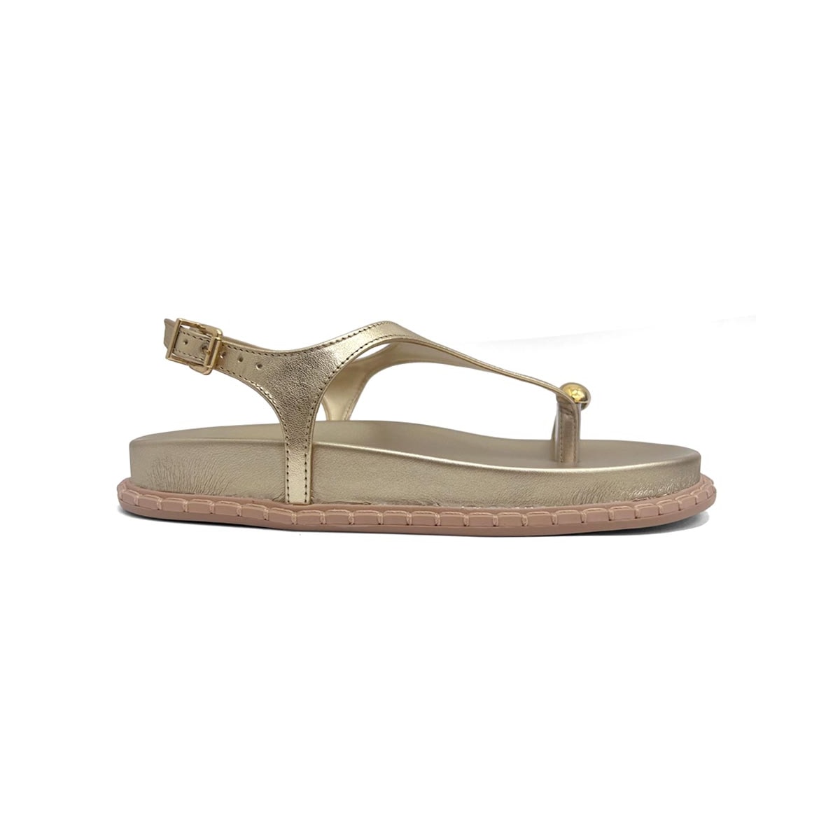 Sandália Via Marte Papete Birken 315-001-01 Gold Sandália Via Marte Papete Birken 315-001-01 Gold