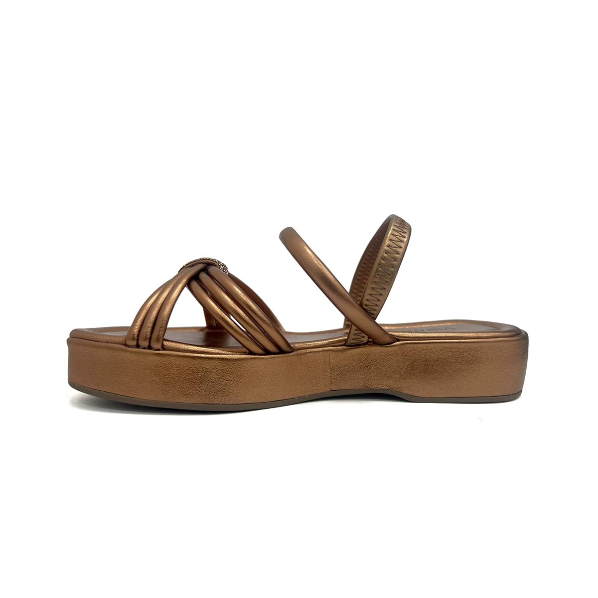 Sandália Via Marte Papete Flatform 103 182-008-01 Cobre Sandália Via Marte Papete Flatform 103 182-008-01 Cobre