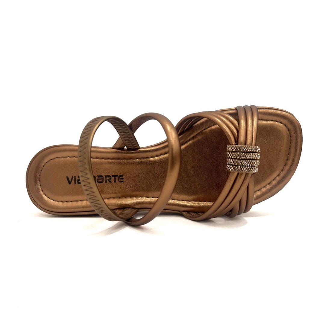 Sandália Via Marte Papete Flatform 103 182-008-01 Cobre Sandália Via Marte Papete Flatform 103 182-008-01 Cobre