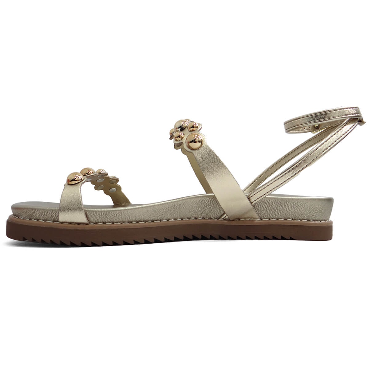 Sandália Via Marte Papete Flatform 117-001-01 Gold Sandália Via Marte Papete Flatform 117-001-01 Gold