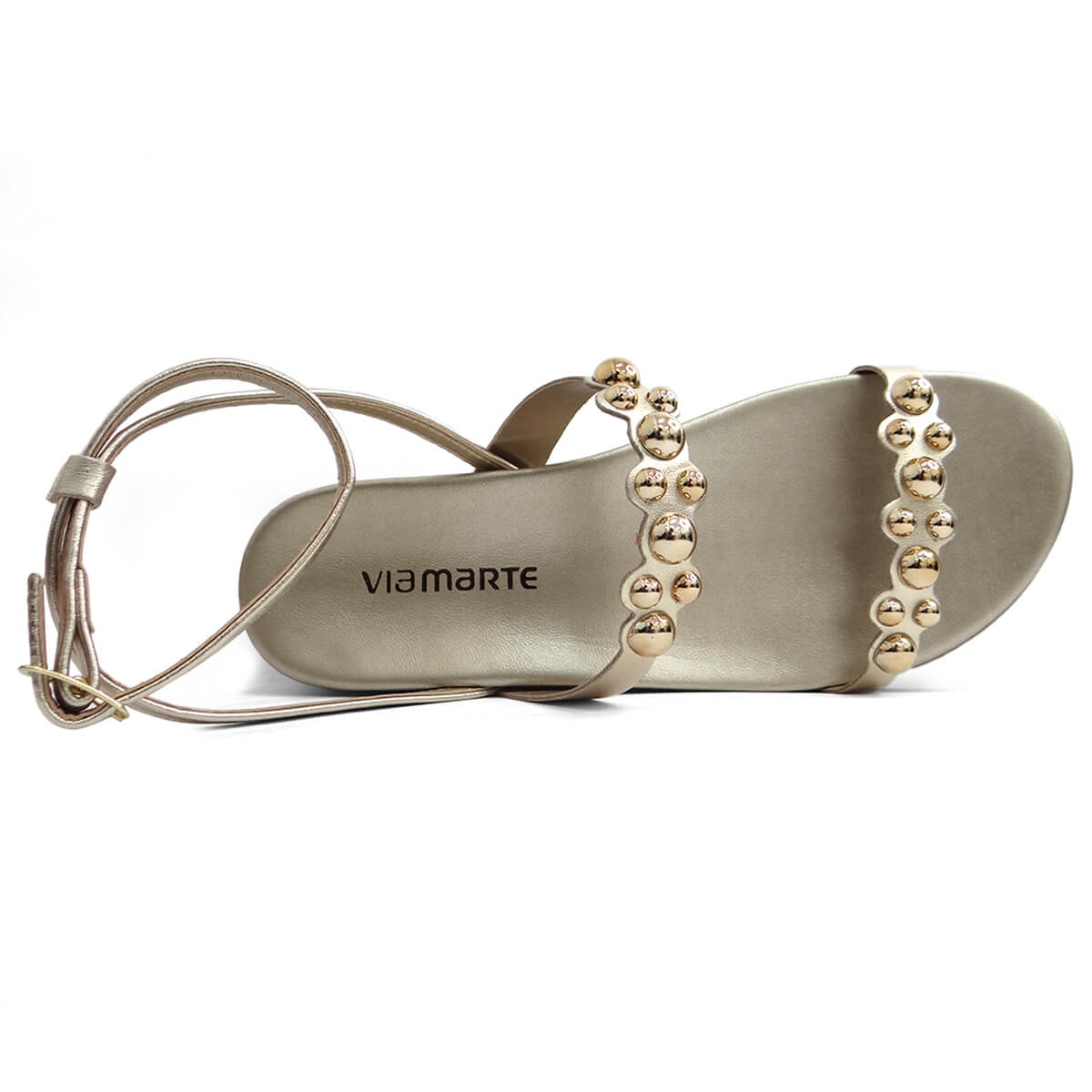 Sandália Via Marte Papete Flatform 117-001-01 Gold Sandália Via Marte Papete Flatform 117-001-01 Gold