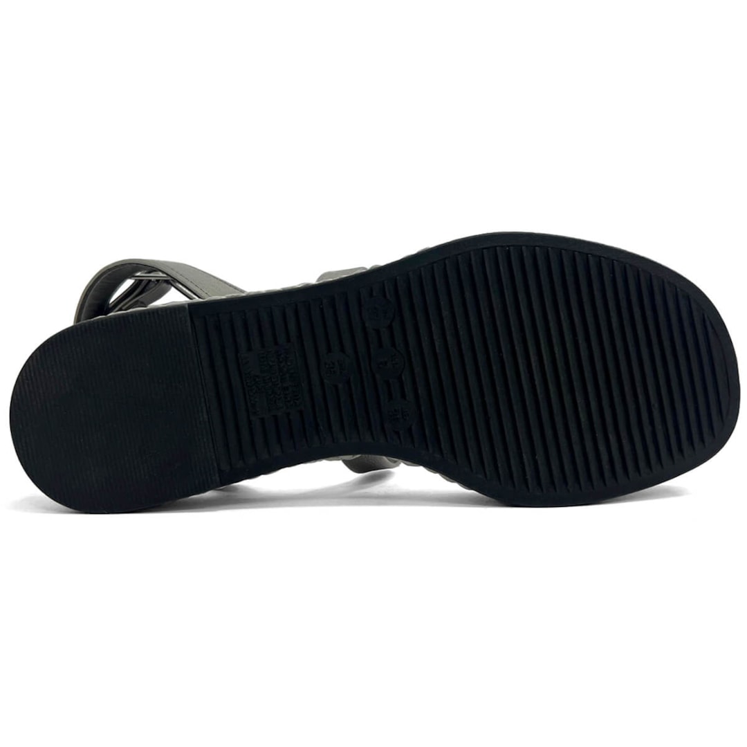 Sandália Via Marte Papete Flatform 118-001-01 Pewter