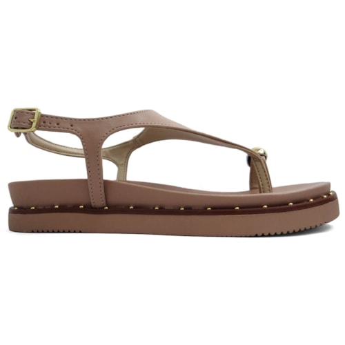 Sandalia Via Marte Papete Flatform 169-001-01 Frapuccino