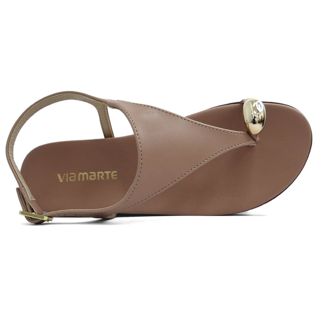 Sandália Via Marte Papete Flatform 169-001-01 Frapuccino Sandália Via Marte Papete Flatform 169-001-01 Frapuccino