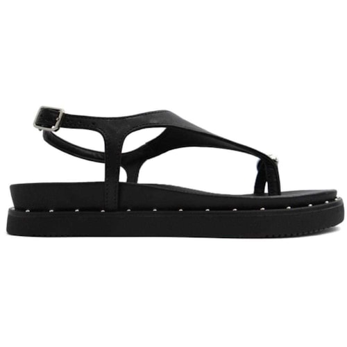 Sandália Via Marte Papete Flatform 169-001-01 Preto