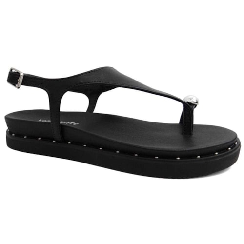 Sandália Via Marte Papete Flatform 169-001-01 Preto