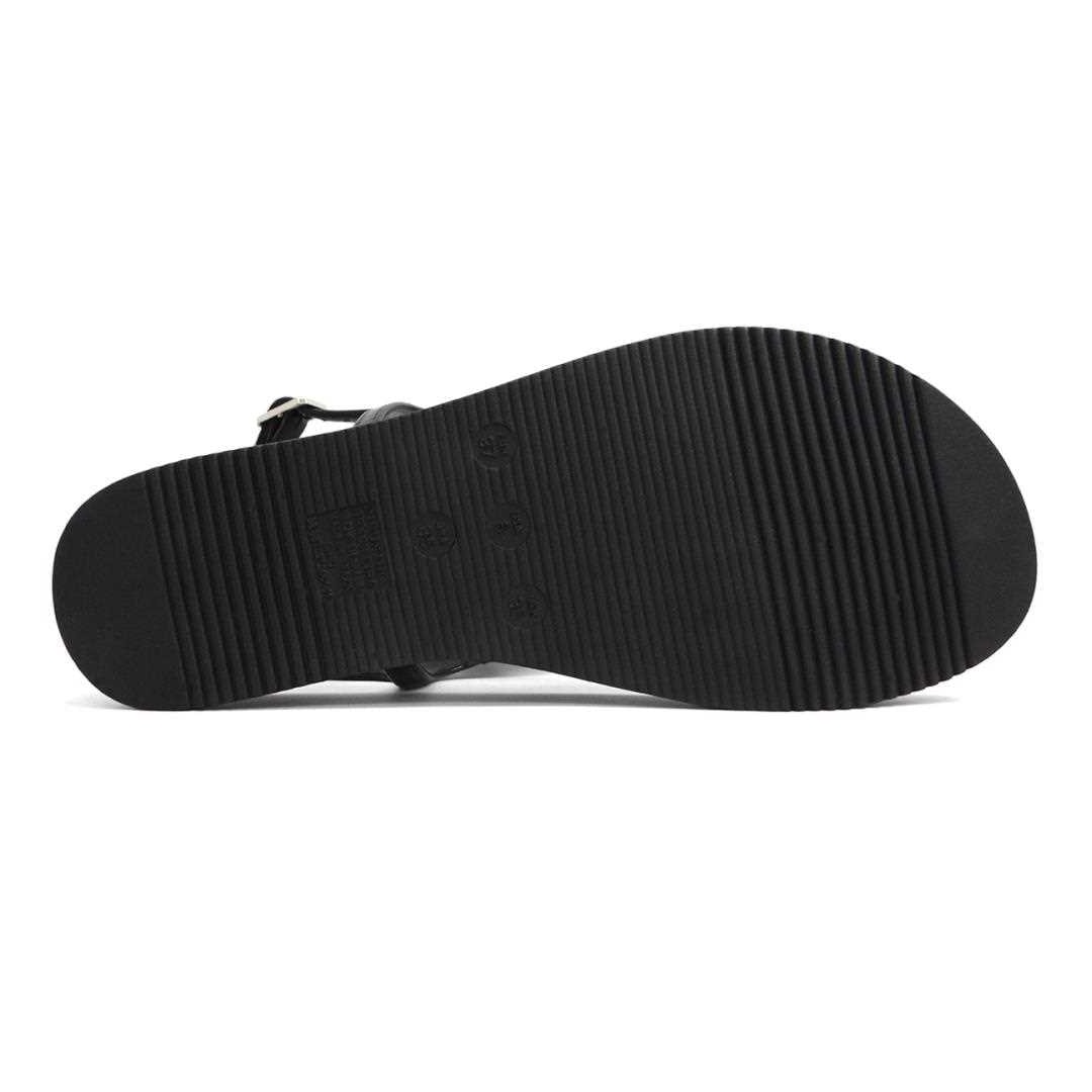 Sandália Via Marte Papete Flatform 169-001-01 Preto