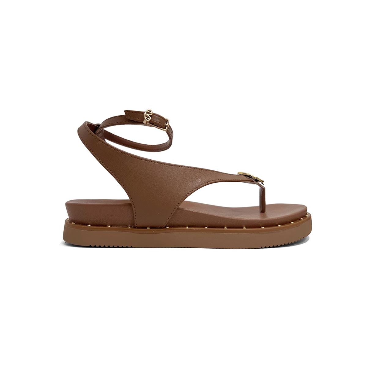 Sandália Via Marte Papete Flatform 169-019-01 Ganache Sandália Via Marte Papete Flatform 169-019-01 Ganache