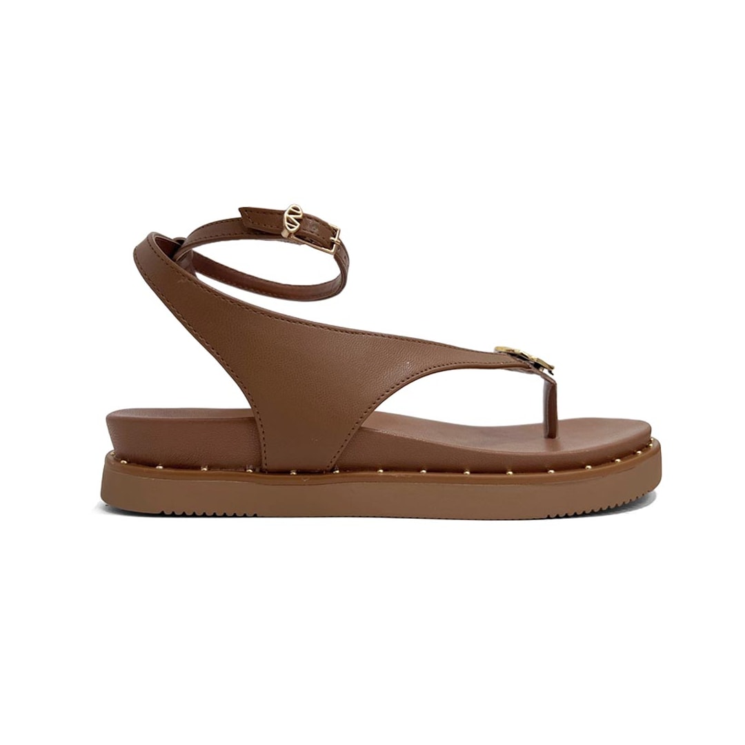 Sandália Via Marte Papete Flatform 169-019-01 Ganache Sandália Via Marte Papete Flatform 169-019-01 Ganache