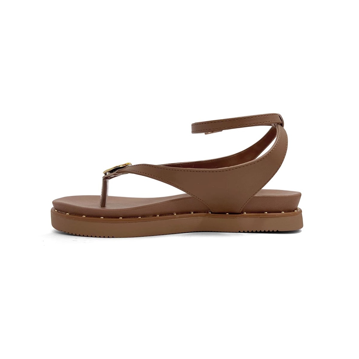 Sandália Via Marte Papete Flatform 169-019-01 Ganache Sandália Via Marte Papete Flatform 169-019-01 Ganache