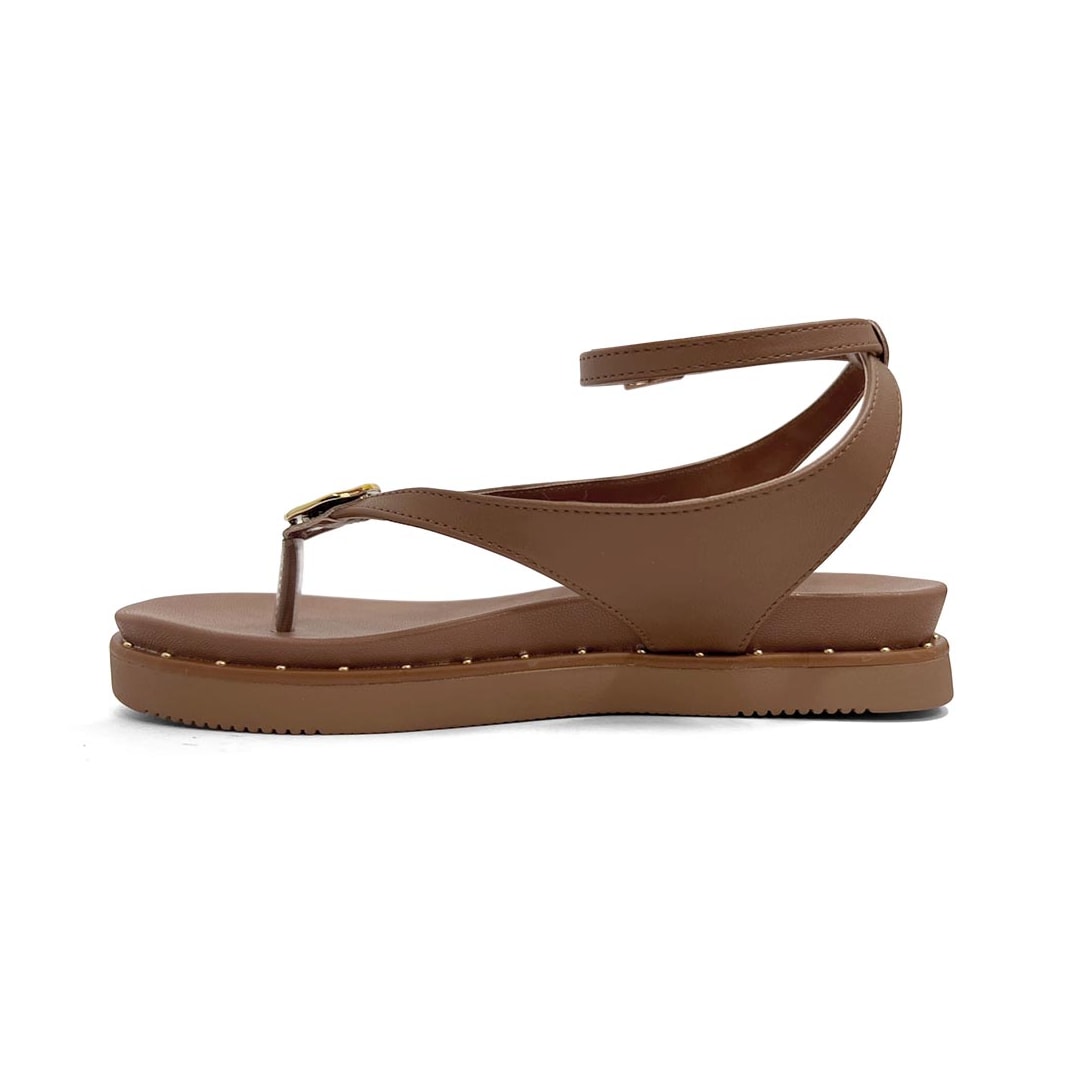 Sandália Via Marte Papete Flatform 169-019-01 Ganache Sandália Via Marte Papete Flatform 169-019-01 Ganache