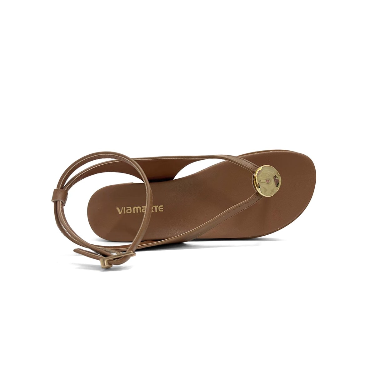 Sandália Via Marte Papete Flatform 169-019-01 Ganache Sandália Via Marte Papete Flatform 169-019-01 Ganache