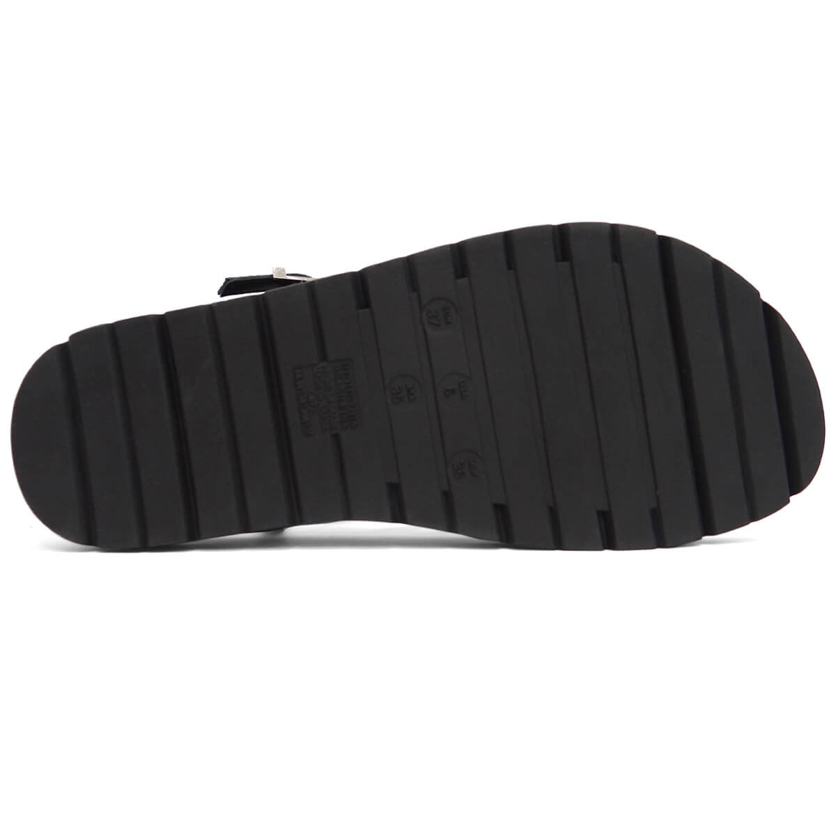 Sandália Via Marte Papete Flatform 176-010-01 Preto