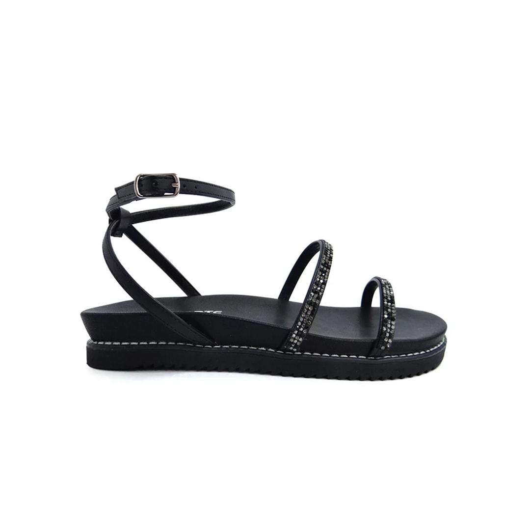 Sandália Via Marte Papete Flatform 23-10701 Preto Sandália Via Marte Papete Flatform 23-10701 Preto