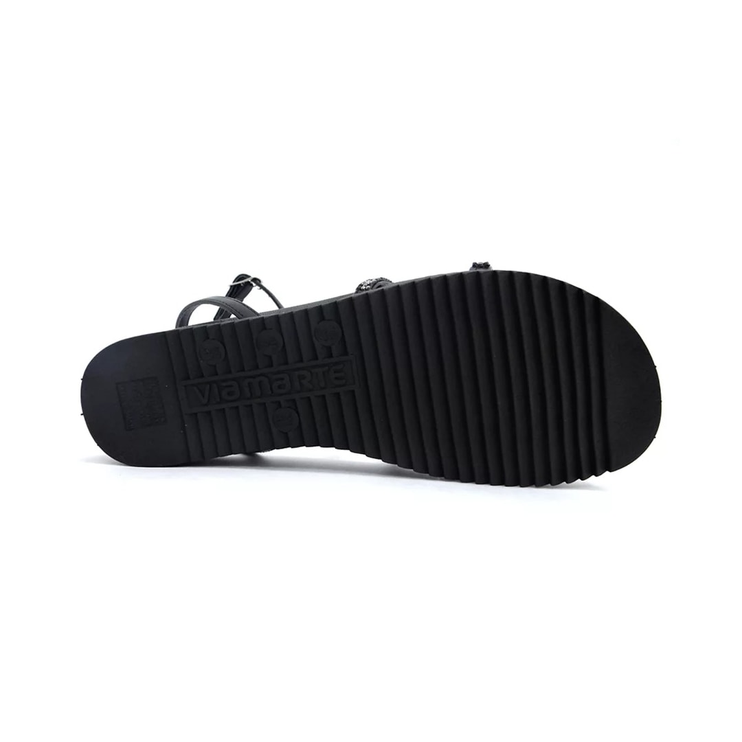 Sandália Via Marte Papete Flatform 23-10701 Preto Sandália Via Marte Papete Flatform 23-10701 Preto