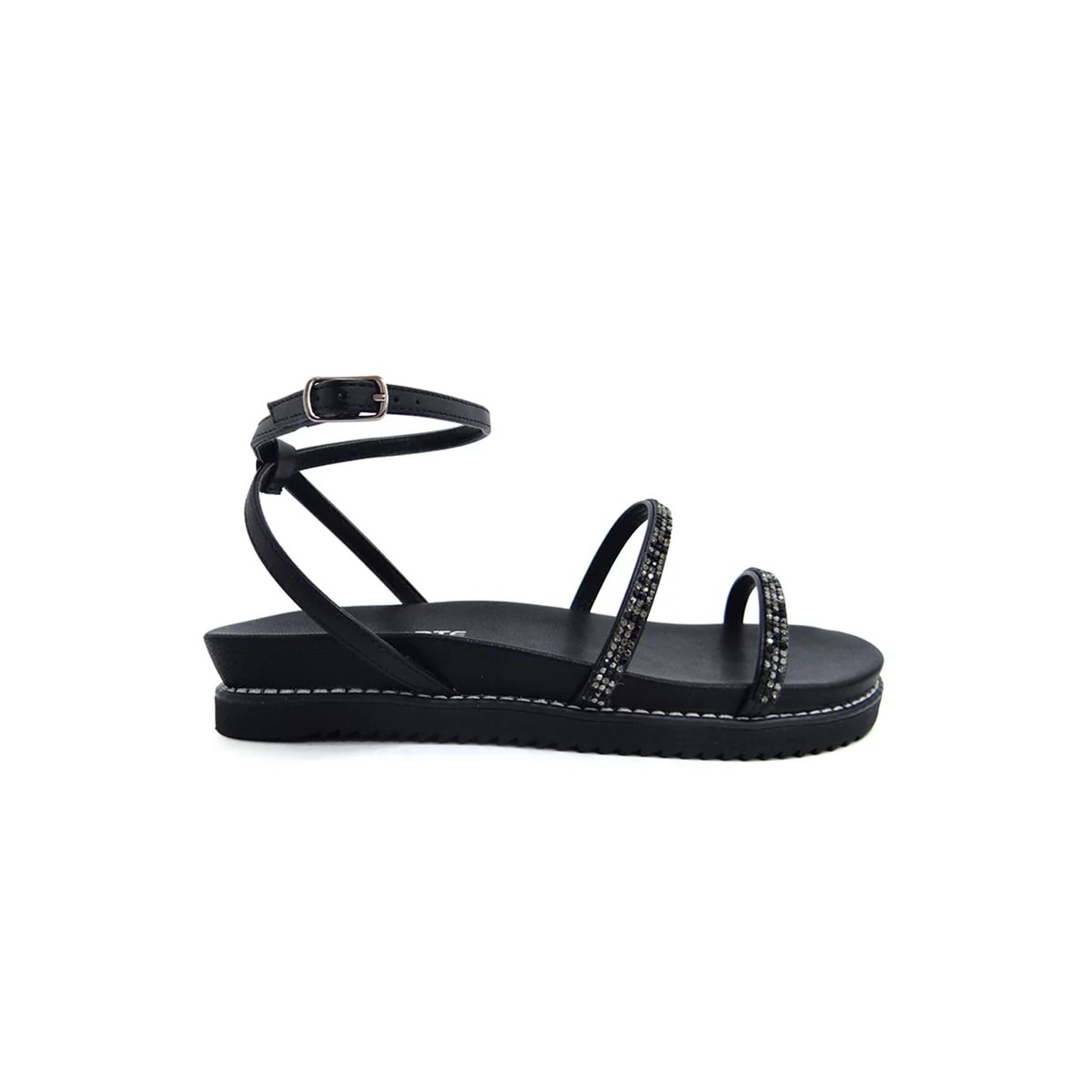Sandália Via Marte Papete Flatform 23-10701 Preto Sandália Via Marte Papete Flatform 23-10701 Preto