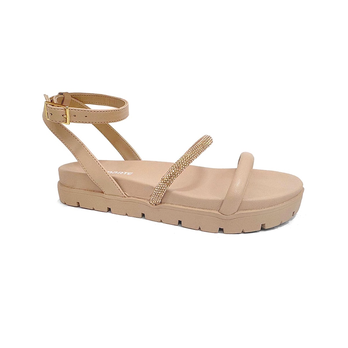 Sandália Via Marte Papete Flatform 23-17202 Macadamia Sandália Via Marte Papete Flatform 23-17202 Macadamia