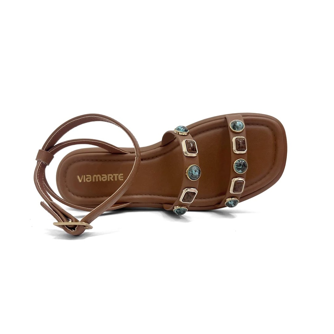 Sandália Via Marte Papete Flatform 267-001-01 Ganache Sandália Via Marte Papete Flatform 267-001-01 Ganache