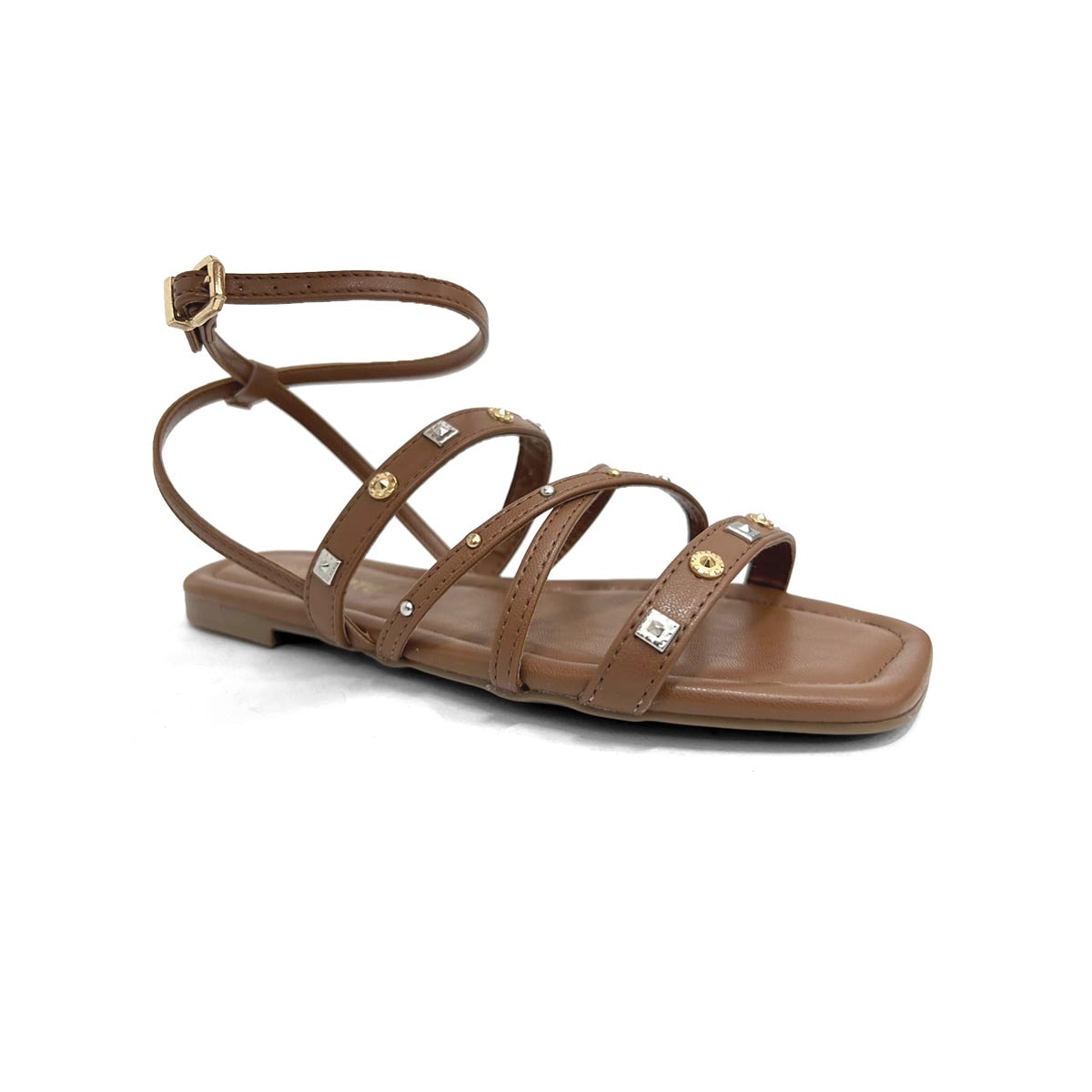 Sandália Via Marte Rasteira 151-008-01 Ganache Sandália Via Marte Rasteira 151-008-01 Ganache