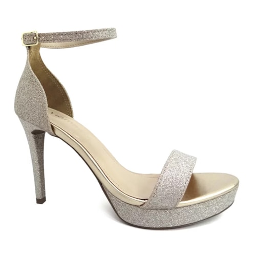 Detalhe - Sandália Via Marte Salto Alta 22-16310 Gold