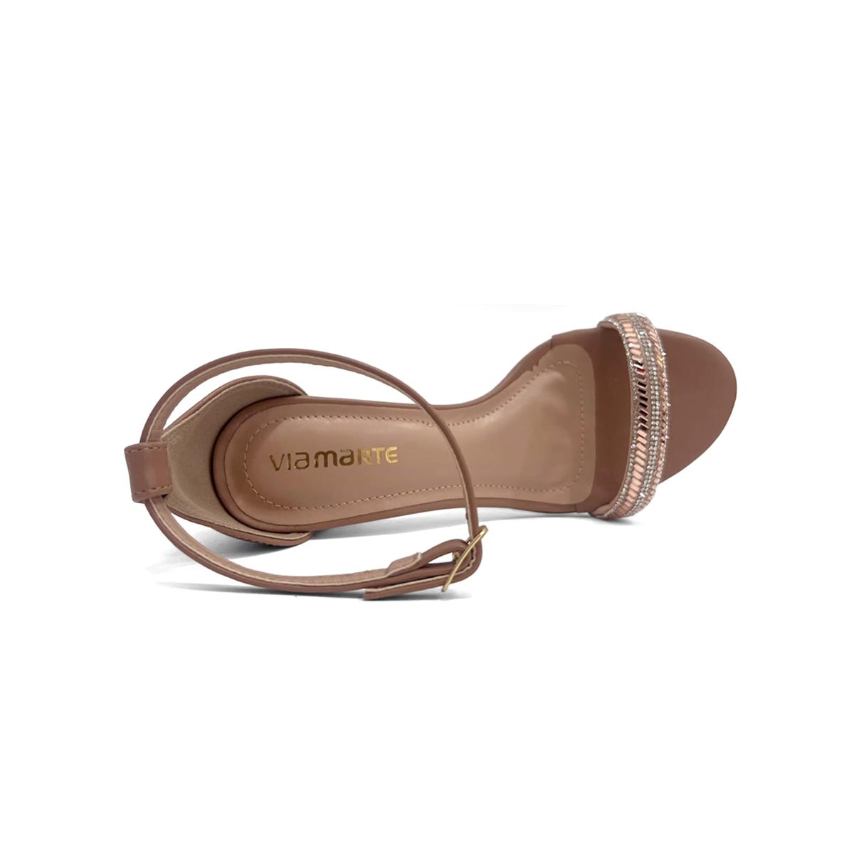 Sandália Via Marte Salto Bloco 115-024-01 Mocha Mousse Sandália Via Marte Salto Bloco 115-024-01 Mocha Mousse