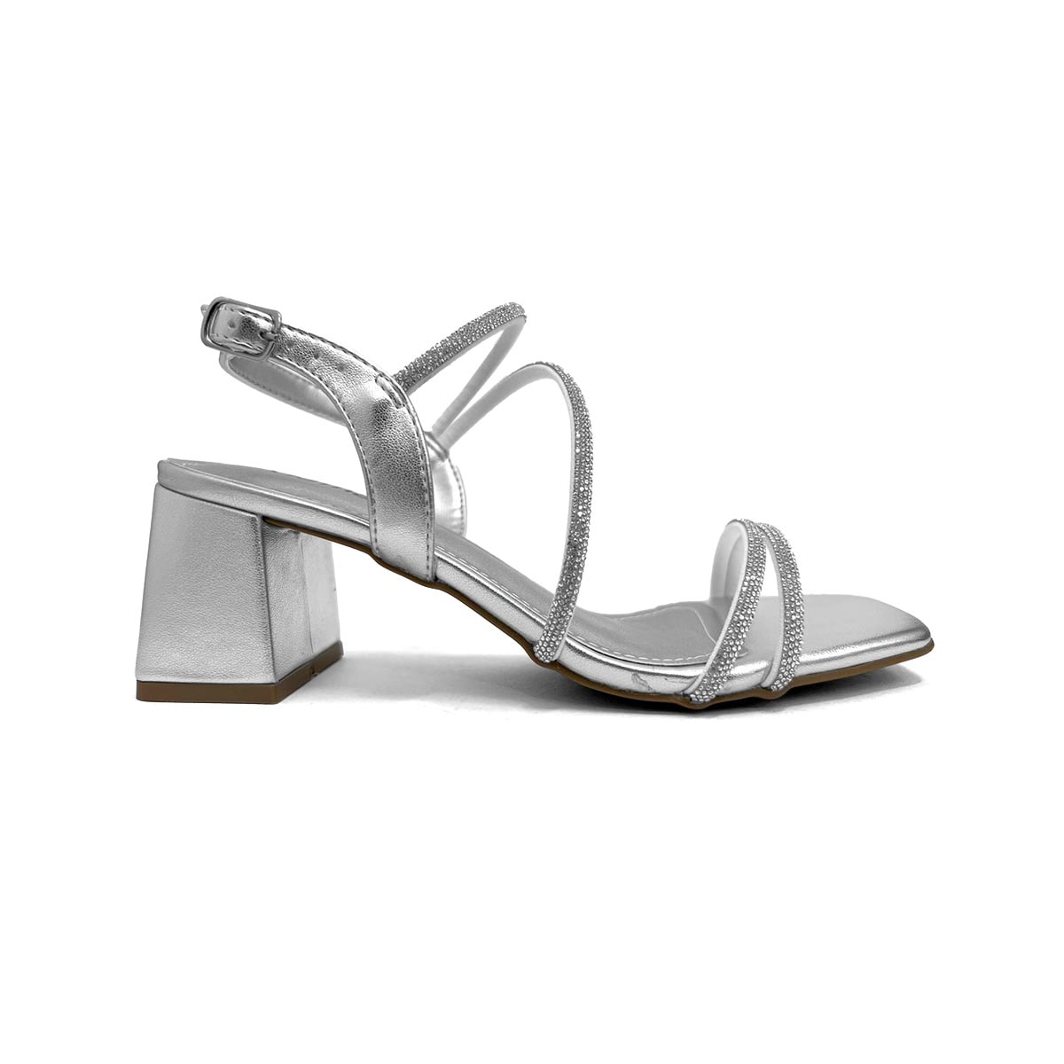 Sandália Via Marte Salto Bloco 171-012-01 Prata Sandália Via Marte Salto Bloco 171-012-01 Prata