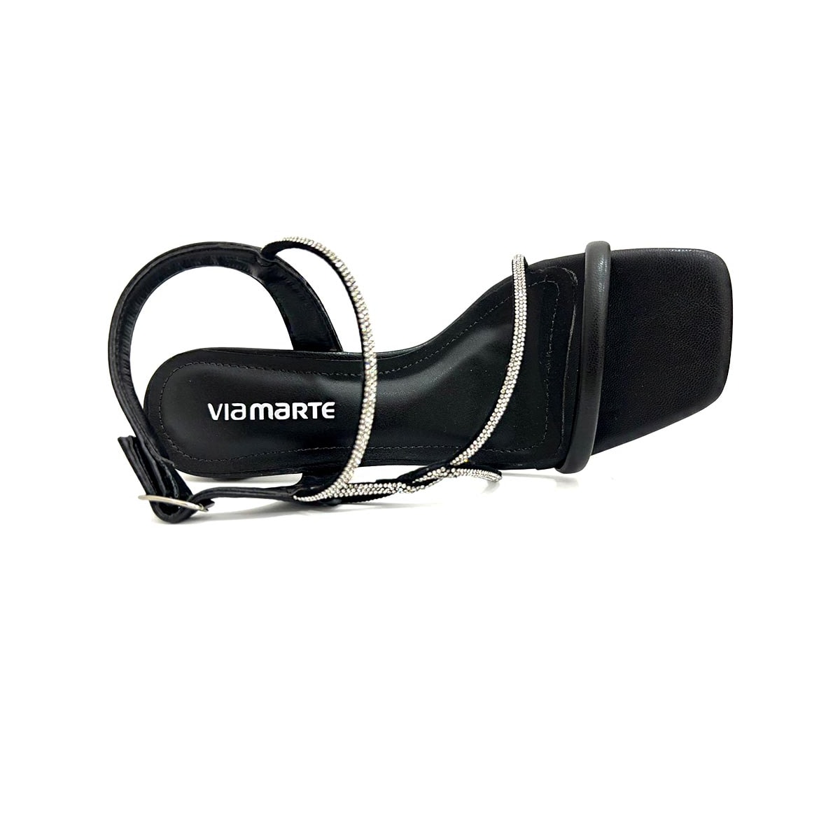 Sandália Via Marte Salto Bloco 171-014-01 Preto Sandália Via Marte Salto Bloco 171-014-01 Preto