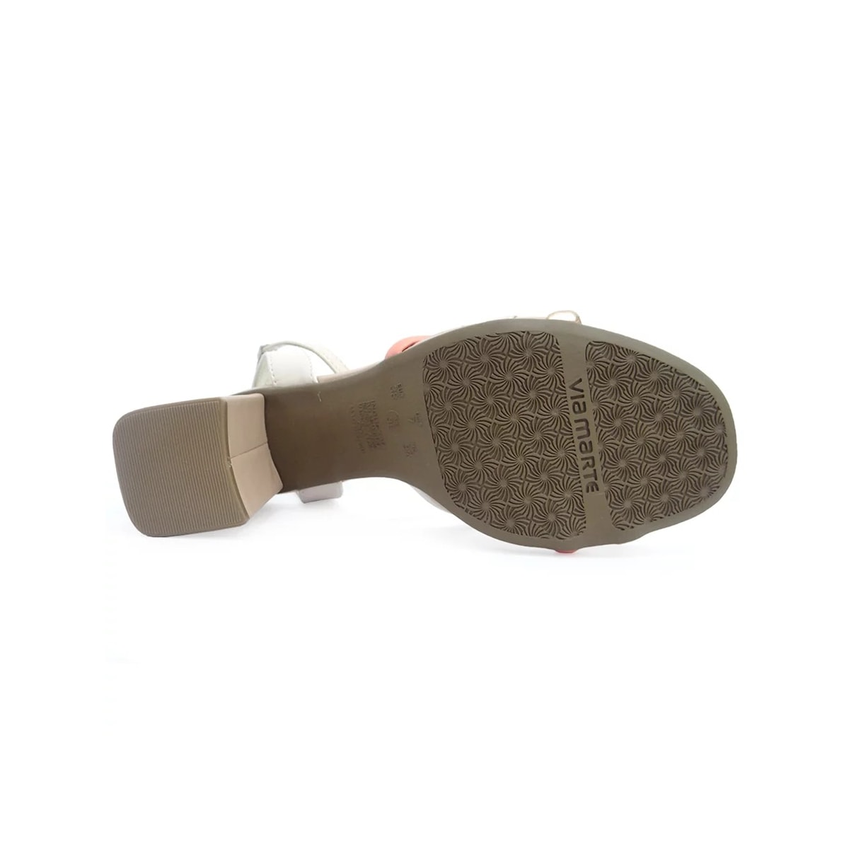 Sandália Via Marte Salto Bloco 22-13306 Amarelo/Aveia Sandália Via Marte Salto Bloco 22-13306 Amarelo/Aveia