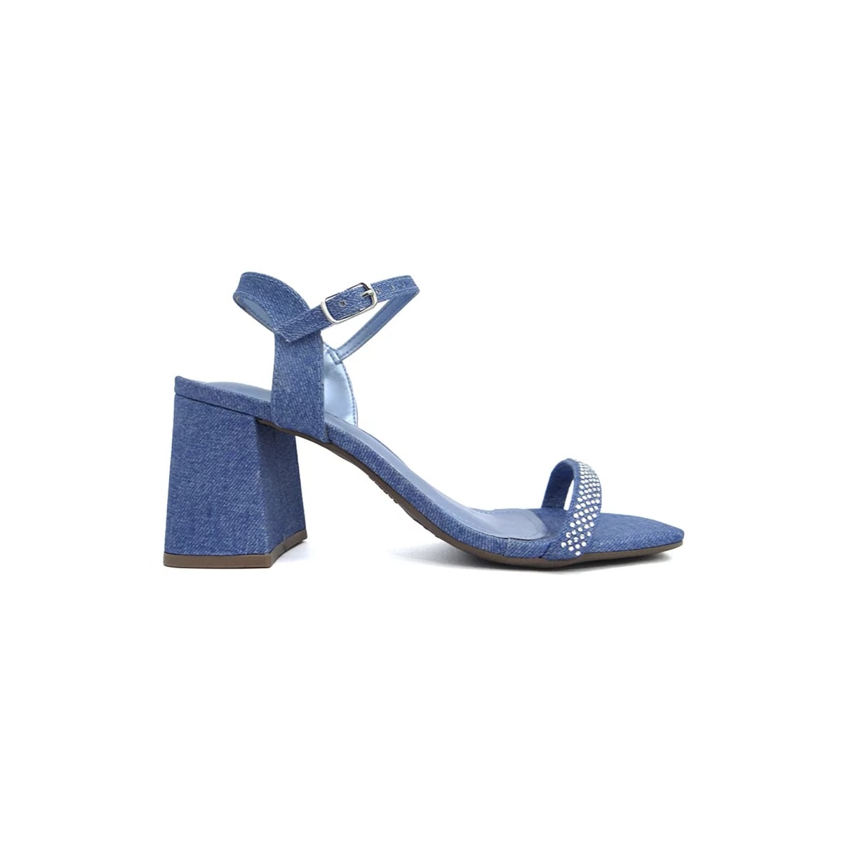 Sandália Via Marte Salto Bloco 23-10109 Jeans Italiano/Artic Sandália Via Marte Salto Bloco 23-10109 Jeans Italiano/Artic
