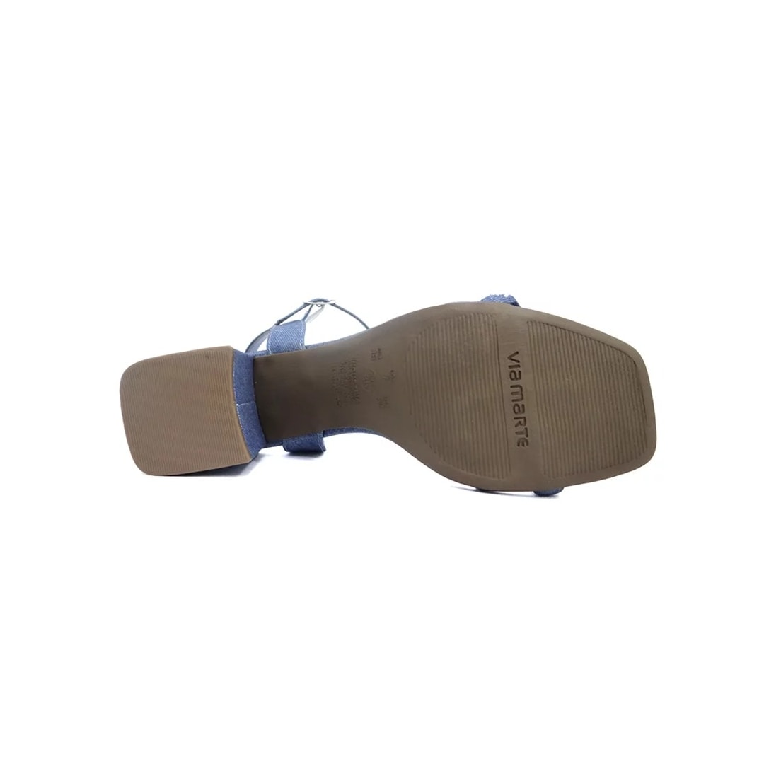 Sandália Via Marte Salto Bloco 23-10109 Jeans Italiano/Artic Sandália Via Marte Salto Bloco 23-10109 Jeans Italiano/Artic