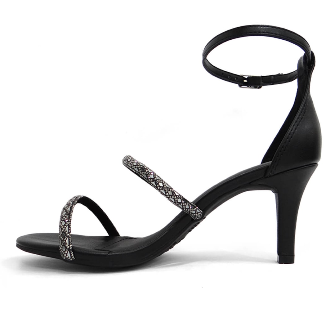 Sandália Via Marte Salto Fino 154-010-01 Preto